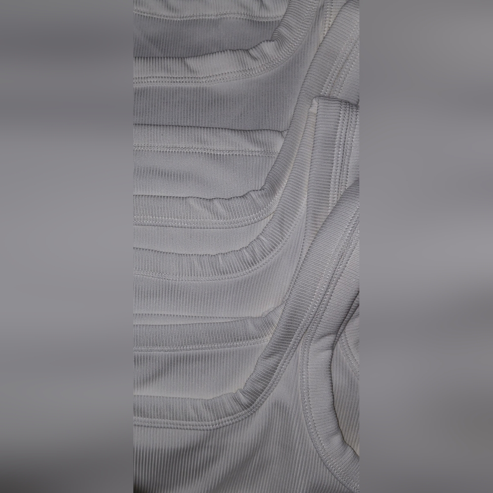 White Ribbed Tank Tops - Picture 7 of 10